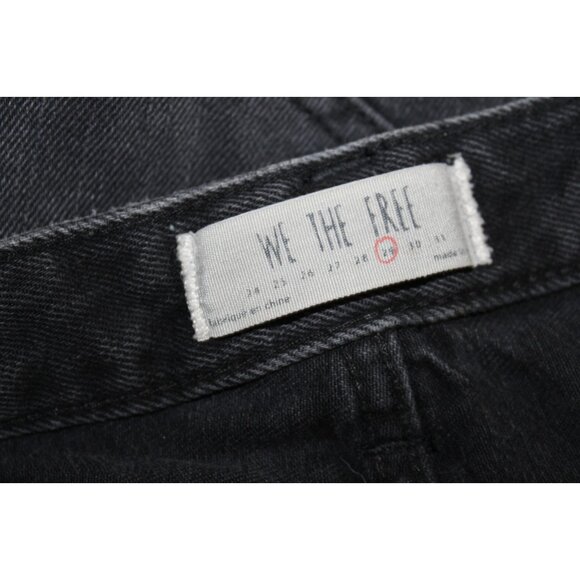 We The Free Womens Black Flare Frayed Hem Jeans 29 - Picture 5 of 5
